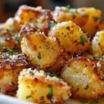 Amazing Crispy Parmesan Crusted Potatoes Done in 30 Min Flat
