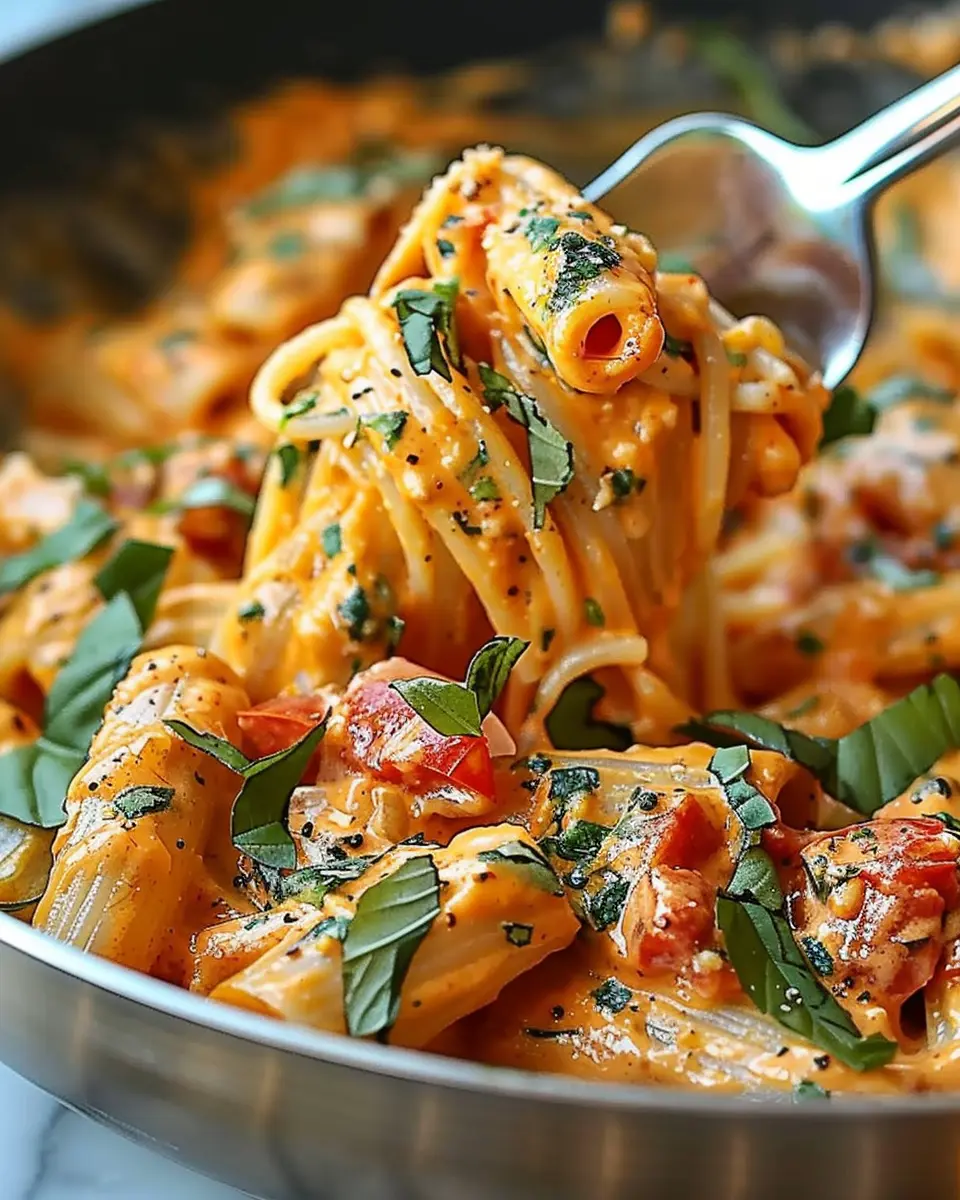 Amazing Creamy Tomato Garlic Pasta: A Comforting Delight with Turkey Bacon
