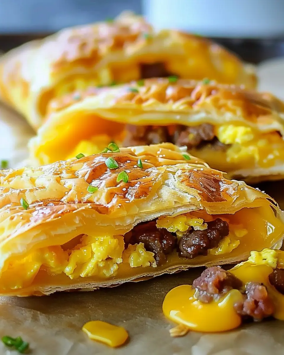 Irresistible Homemade Breakfast Hot Pockets with Turkey Bacon and Chicken Ham